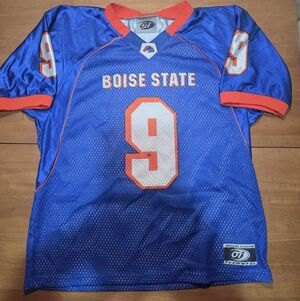 Boise State Broncos #9 Youth Large Blue Football Jersey